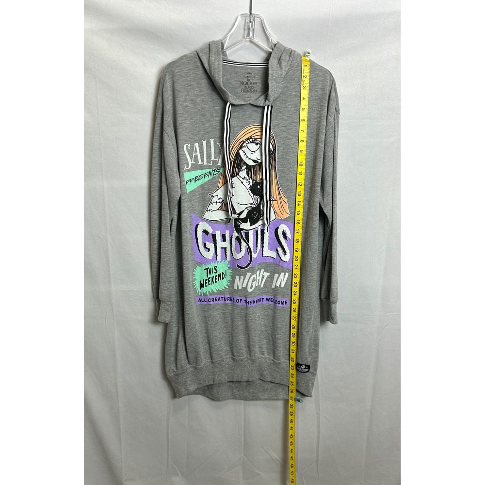 Disney Nightmare Before Christmas Sally Ghouls Night In Hooded Sleep Dress Large - Picture 3 of 11